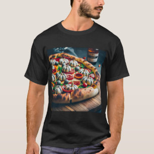 Halloween Pumpkin Pizza T Shirt