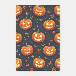 Halloween pumpkin post-it block