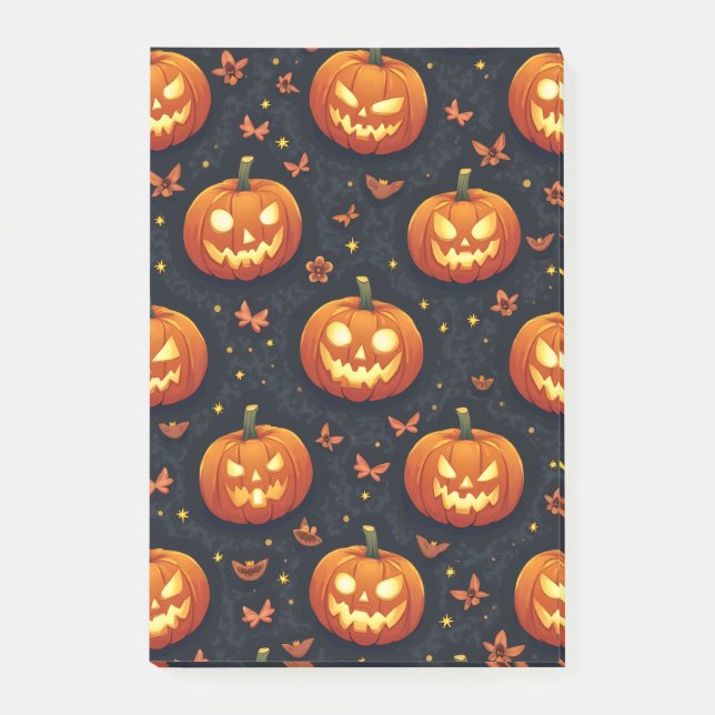 Halloween pumpkin post-it block (Framsida)