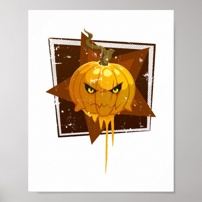 Halloween pumpkin poster (Framsidan)