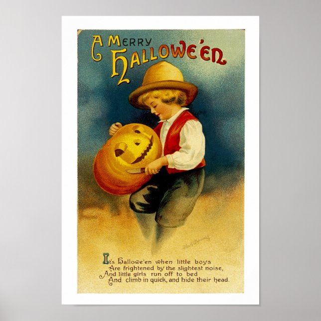 Halloween Pumpkin Poster (Framsidan)