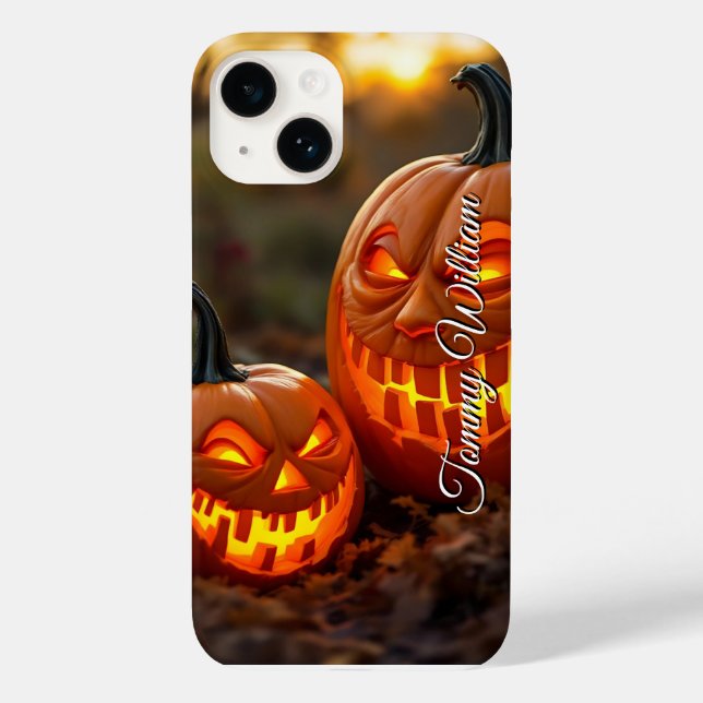 Halloween Pumpkin Retro-Stil (Baksida)