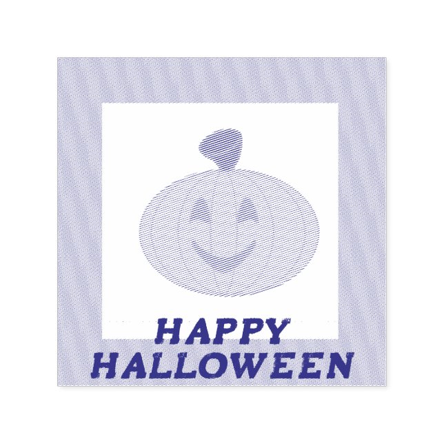 Halloween Pumpkin Självfärgande Stämpel (Design)