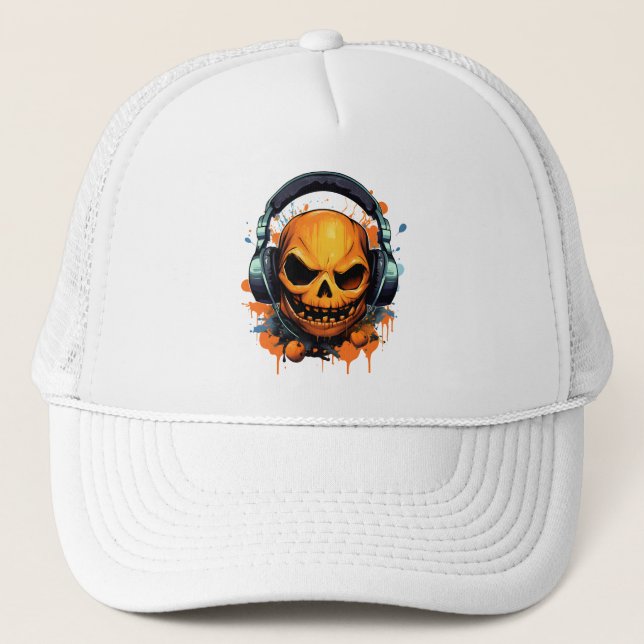 Halloween Pumpkin skalle Keps (Framsida)