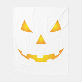 Halloween Pumpkin Smile Fleecefilt