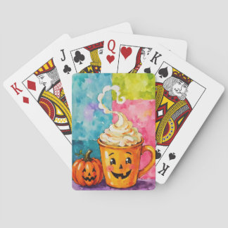 Halloween Pumpkin Spice Latte Casinokort