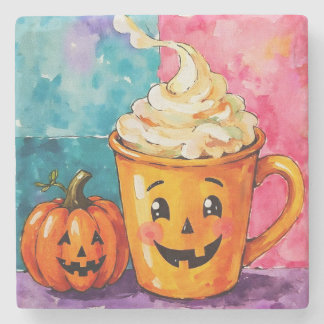 Halloween Pumpkin Spice Latte Stenunderlägg