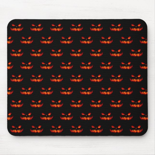 Halloween Pumpkin Spooky Scary Horror Orange Musmatta (Framsidan)
