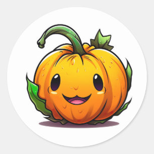 Halloween Pumpkin Stickers Runt Klistermärke