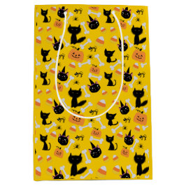 Halloween Pumpkin & Svarta katter Gift Bag