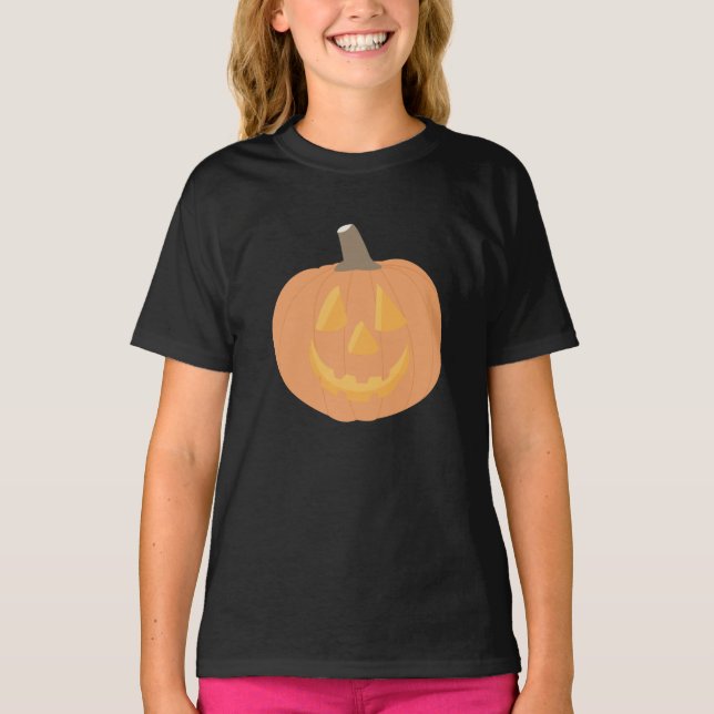 Halloween Pumpkin T Shirt (Framsida)