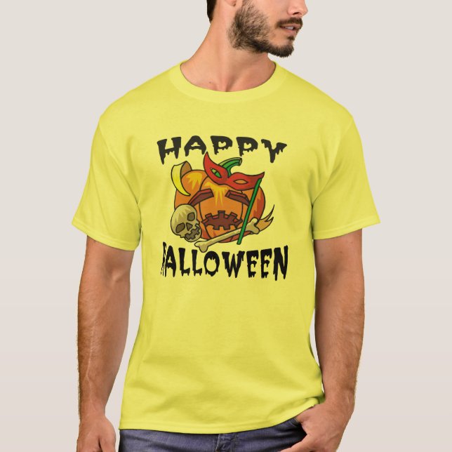 Halloween Pumpkin T-Shirt (Framsida)
