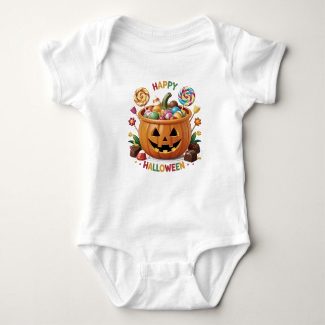 Halloween Pumpkin T Shirt (Framsida)