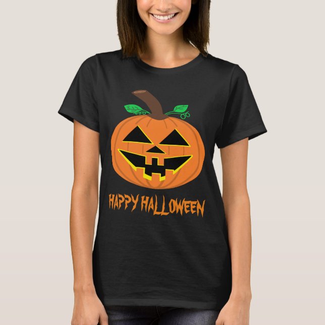Halloween Pumpkin T-Shirt (Framsida)