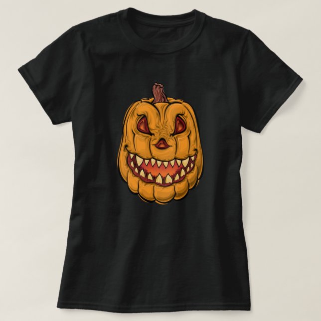 Halloween Pumpkin T Shirt (Design framsida)