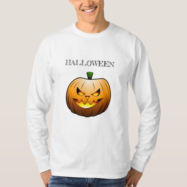 Halloween Pumpkin T Shirt (Framsida)
