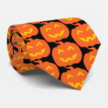 Halloween Pumpkin Tie