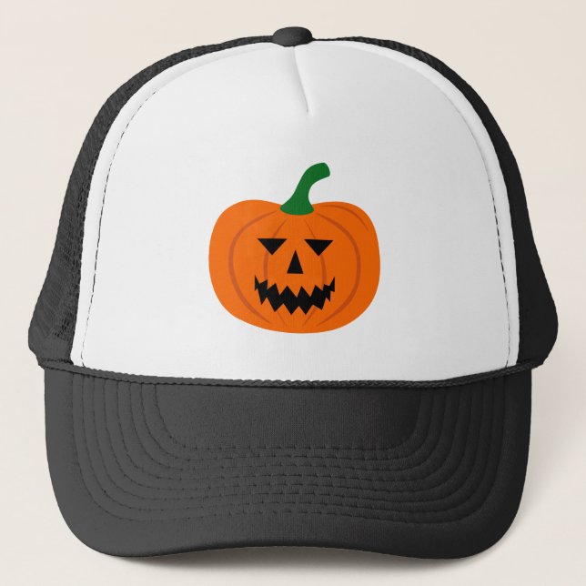 Halloween Pumpkin-Truckerkeps Keps (Framsida)