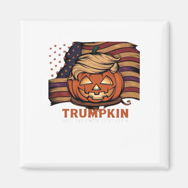 Halloween, Pumpkin Trumpkin, gör Halloween Underba Magnet (Framsidan)