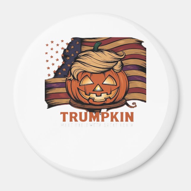 Halloween, Pumpkin Trumpkin, gör Halloween Underba Magnet (Framsidan)