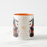 Halloween Pumpkin Två-Tonad Mugg<br><div class="desc">This coffee mug is shown in white with a cute Halloween Pumpkin art print.
Customize this item or buy as is.</div>