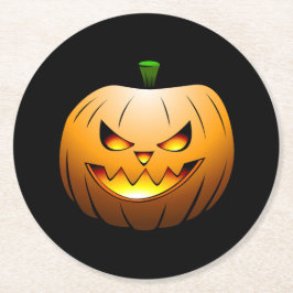 Halloween Pumpkin Underlägg Papper Rund