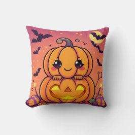 Halloween Pumpkin-utskrift Kudde