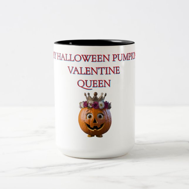 Halloween Pumpkin Valentine Queen Mugg (Center)