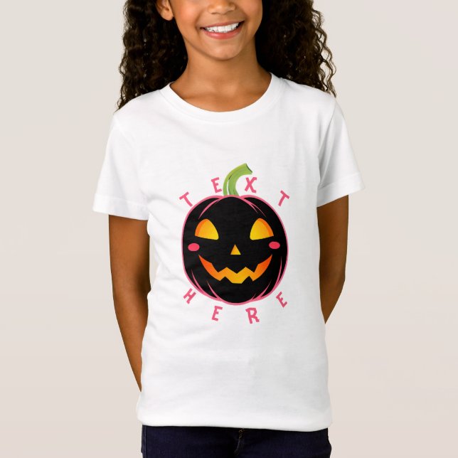 Halloween Pumpkin Vibes design T-Shirt (Framsida)