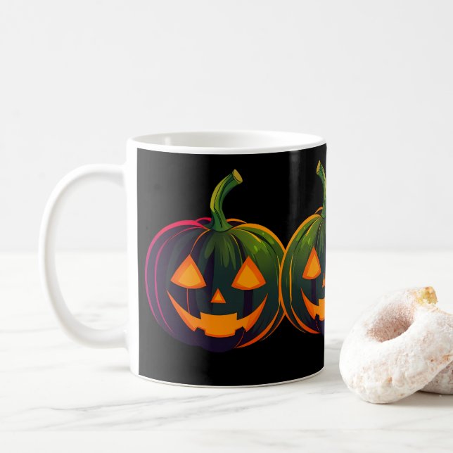 Halloween Pumpkin Vibes Kaffemugg (Med munk)
