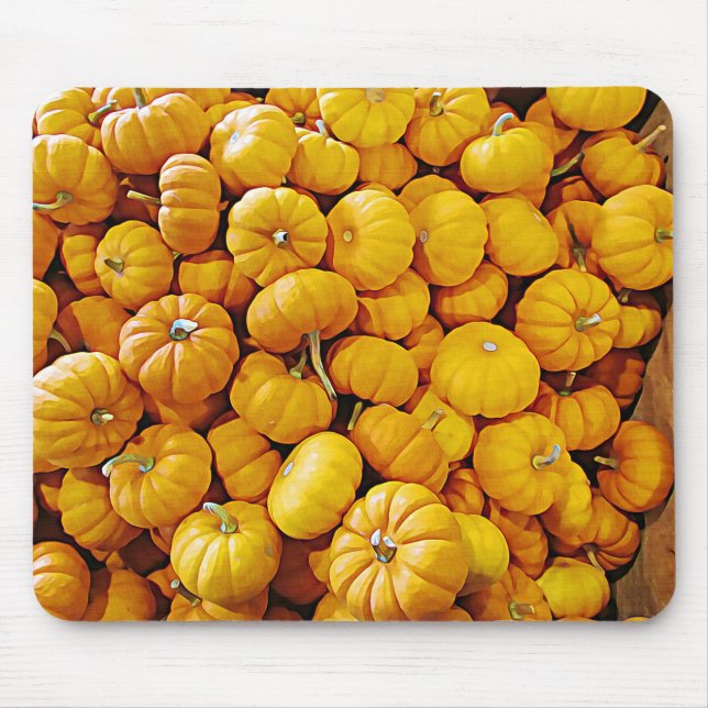 Halloween Pumpkin Visning Mouse Pad Musmatta (Framsidan)