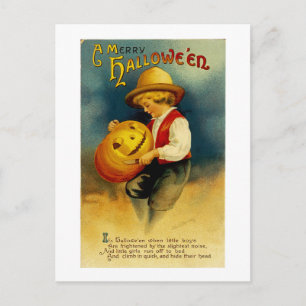 Halloween Pumpkin Vykort