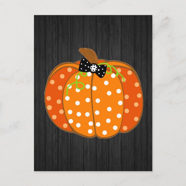 Halloween Pumpkin Vykort (Framsida)