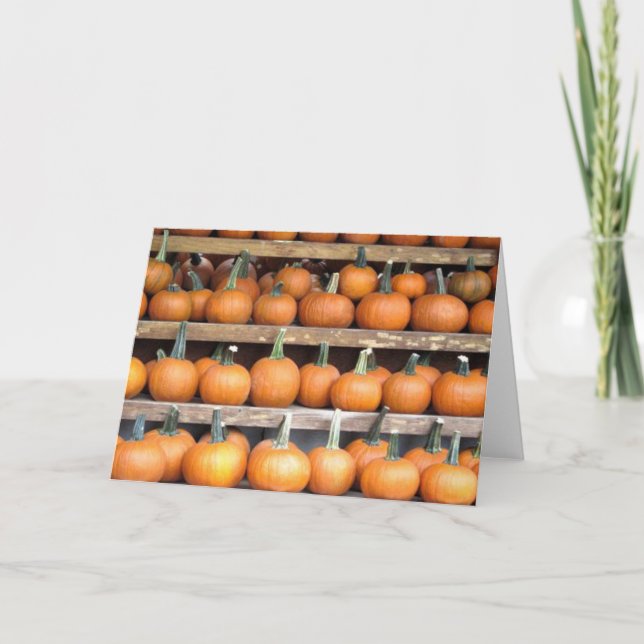 Halloween Pumpkin Wall Kort (Framsida)