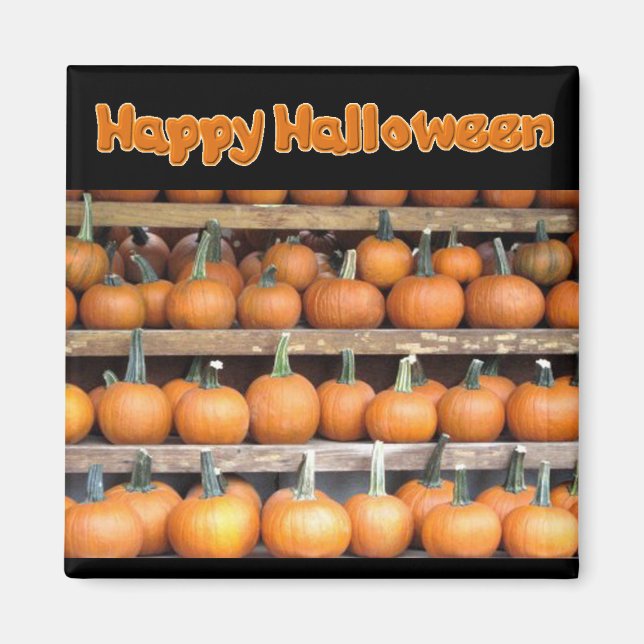 Halloween Pumpkin Wall Magnet (Framsidan)