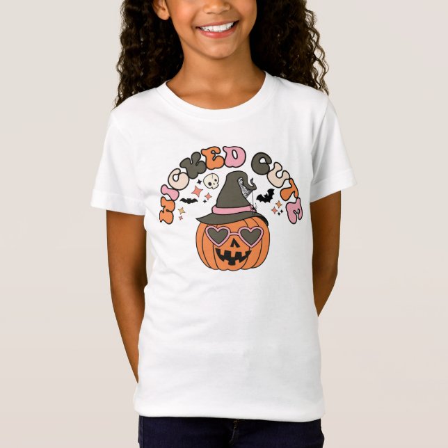 Halloween Pumpkin Wicked Cute T-Shirts (Framsida)