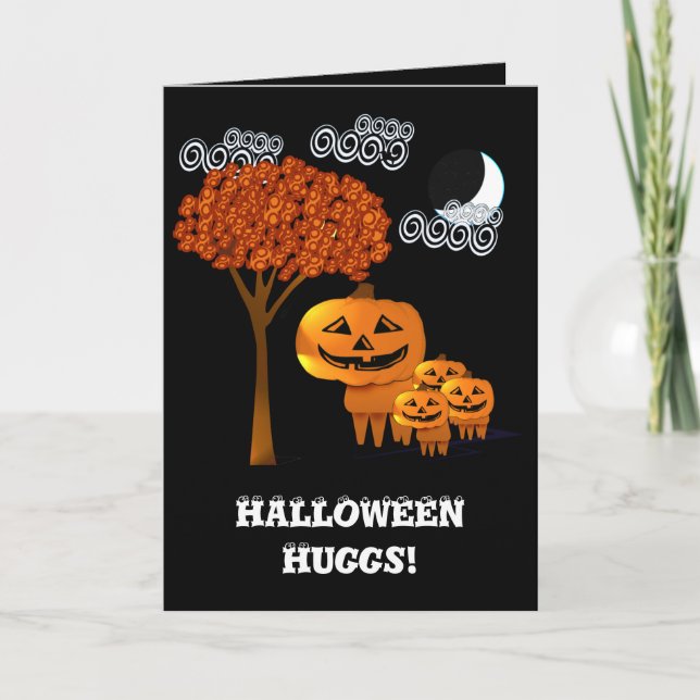 HALLOWEEN PUMPKINHUVUDEN Kort (Framsida)
