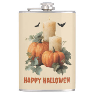 Halloween Pumpkins and Candles Art Fickplunta