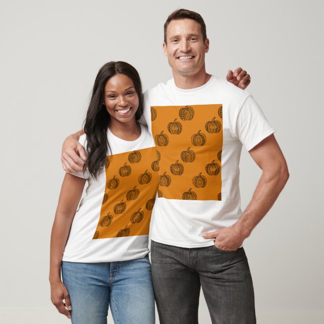 Halloween pumpkins Autumn Thanksgiving T Shirt (Unisex)