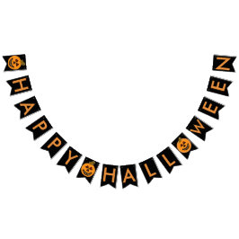 Halloween Pumpkins Bunting Banner Vimplar