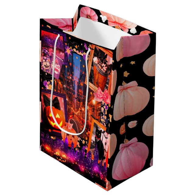 Halloween Pumpkins Feminine Black (Framsidan Vinklad)