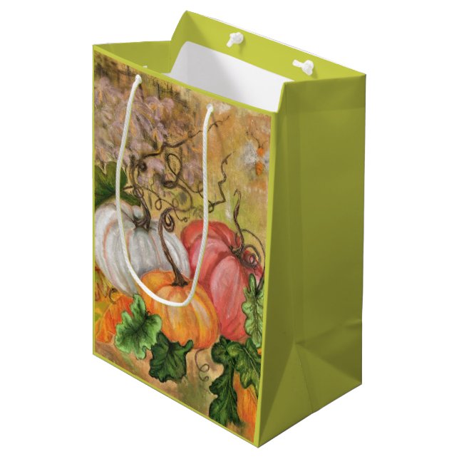 Halloween Pumpkins Gift Bag (Framsidan Vinklad)