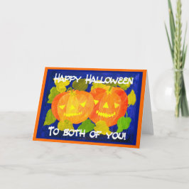 Halloween Pumpkins Greeting Card Kort