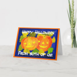Halloween Pumpkins Greeting Card Kort