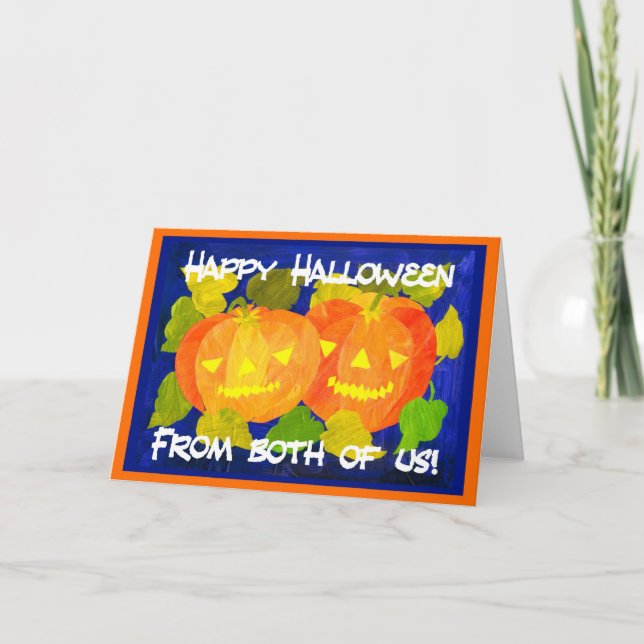 Halloween Pumpkins Greeting Card Kort (Framsida)