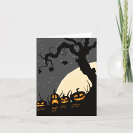 Halloween Pumpkins Helgkort
