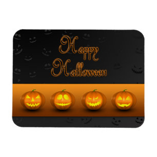 Halloween Pumpkins Jack-o-Lantern Magnet