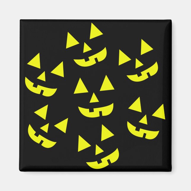 Halloween Pumpkins Jack O'Lantern Magnet (Framsidan)
