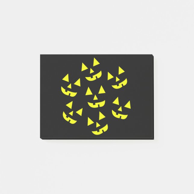 Halloween Pumpkins Jack O'Lantern Post-it Block (Framsida)