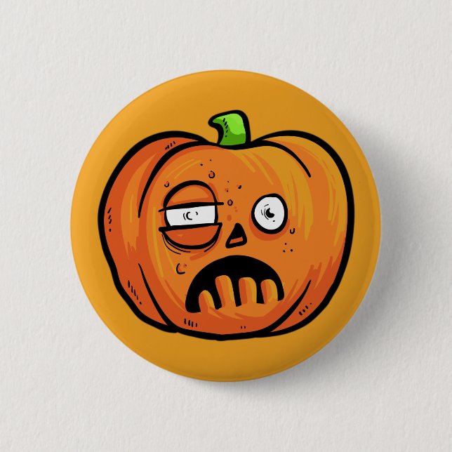 Halloween Pumpkins-knapp 6 Knapp (Framsida)